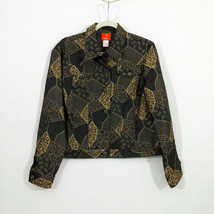 Hearts of Palm Metallic Gold, Black, Gray Jean Jacket US Size 14 - £18.98 GBP