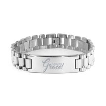 Motivational Christian Stainless Steel Bracelet, Amazing Grace!, Inspirational C - £19.24 GBP