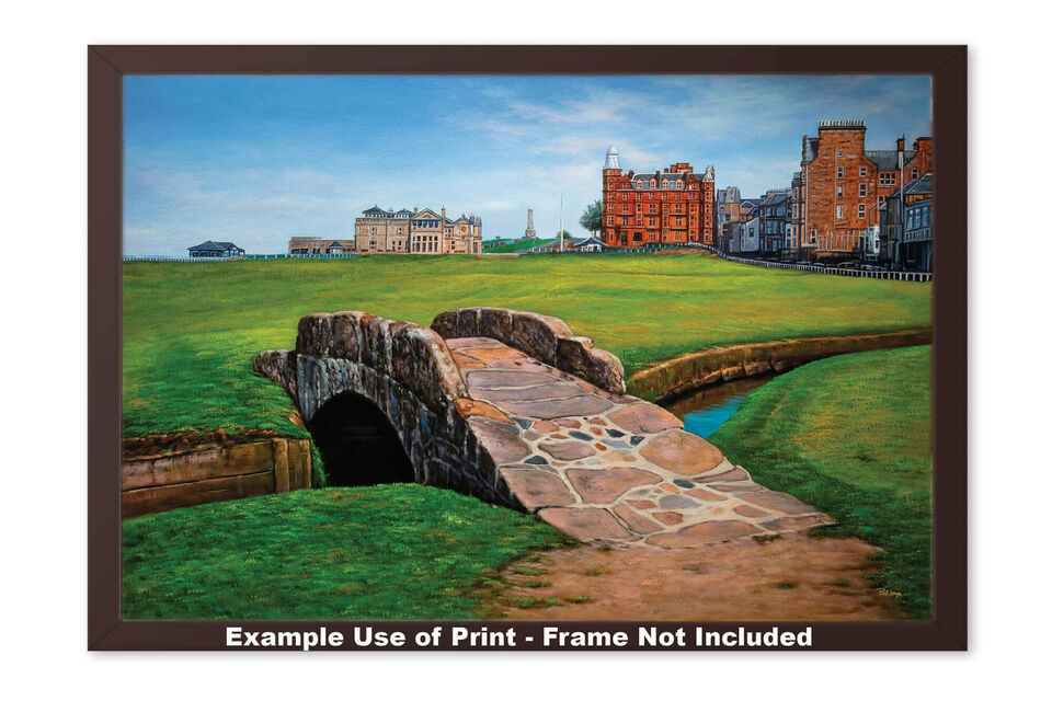 St Andrews Links Open Championship British Swilcan Bridge Swilken Art Print 2 Item image 2