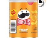 6x Cans Pringles Grab N&#39; Go Cheddar Cheese Flavored Potato Crisps Chips ... - $14.35