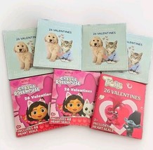 182 Valentines Cards +336 Seals Puppies Kittens Gabby&#39;s Dollhouse Trolls Class - £4.54 GBP