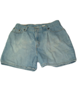 Vintage Levi&#39;s Shorts Sz 16 womens BOHO High Waist Grunge faded mom jean - £18.62 GBP