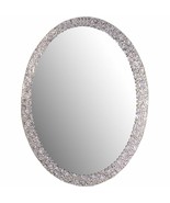 Mirror Oval Frame-Less Bathroom Vanity Wall Elegant Crystal Border Home ... - $3,207.97 MXN