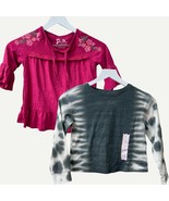 Girl&#39;s Size 6 Bundle of 2 Tops - More Than Magic Tie Dye and p.s. Aeropo... - £7.69 GBP