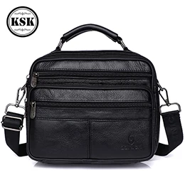 Men&#39;s Shoulder Bag Messenger Bags genuine leather men&#39;s bag 2020 Crossbody Handb - $108.49