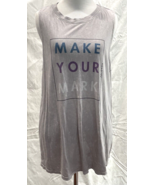Peloton Tank Top Gray Athletic Shirt Activewear Logo Make Your Mark Wome... - $300.88 MXN