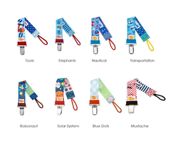 Boys Pacifier Clips - Ulubulu - Binky Straps - Pacifier Leash - Dummy Chain - £6.37 GBP