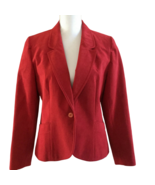 Count Romi Women’s 10 Red Vintage Blazer Suede Jacket Made in USA - $48.10