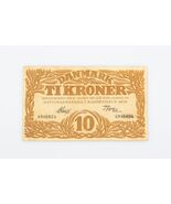 1930 Denmark Ten Kroner Note VF Nationalbanken I Kjobenhavn Very Fine P#26a - $909.50 MXN