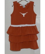 Chicka D Collegiate Licensed Texas Longhorns 3T Ruffled Burnt Orange Dress - £15.79 GBP