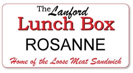 ROSANNE The Lanford LUNCH BOX Name Badge with magnet Fastener Halloween ... - $16.99