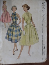 McCall&#39;s Pattern 9193 Teen Gathered Halter Dress Size 12 Vintage 1950&#39;s - £19.99 GBP
