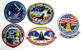 Collectible Lot 5 Assorted 1984 NASA Space Shuttle Flight Patches - £18.33 GBP