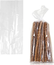 100 Clear Gusseted Cello Poly Plastic Bags Candy Cookie 1mil 8&quot; x 3&quot; x 20 - £17.77 GBP