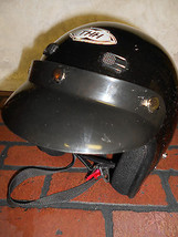 Thh Open Face Black Motorcycle Helmet, Size Xxs - £13.31 GBP