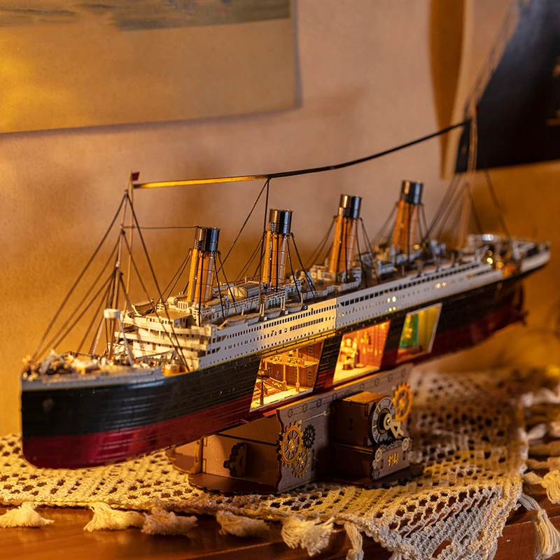 DIY 3D Metal Puzzle Titanic Ship Model Building Kits Assembly Boat Jigsaw - $135.95+