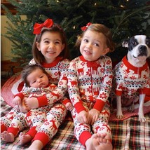 Moose pajamas kids family Xmas, matching Christmas pjs, Holidays family pyjama s - £48.07 GBP