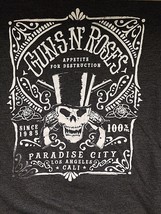 Guns N&#39; Roses Appetite For Destruction Paradise City Black Large T-Shirt - £11.13 GBP