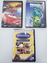 Disney Pixar Three Disc DVD Bundle - Ratatouille Monsters Inc Cars - £13.38 GBP