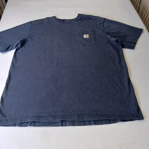 Carhartt K87-NVY Men's Tall Short Sleeve Pocket Workwear Blue Cotton T-Shirt 2XL image 12