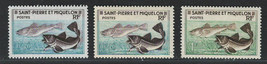 St. Pierre &amp; Miquelon 1957 Very Fine Mlh Stamps Set Scott # 351-352 - £1.49 GBP