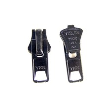 Zipper Slider, 2 Piece, Boat Canvas #10 YKK Vislon Single Pull Tab, Black - $182.12 MXN