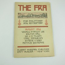 THE FRA MAGAZINE August 1916 E. Hubbard Roycrofters Arts &amp; Crafts Ads w/ Prices  - £27.96 GBP