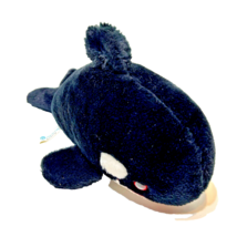 Vintage 1987 Sea World Killer Whale Black White Plush Stuffed Animal 14&quot; - $12.42