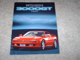 1990 Mitsubishi 3000GT HSX Sales Brochure Red Sports Car - $12.59