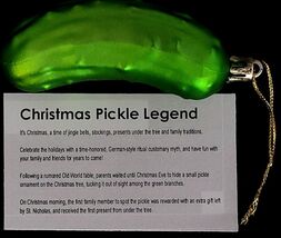 German Tree Ornament Christmas Pickle Shatterproof, Legendary Game w Car... - €3,36 EUR