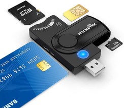 Smart Card Reader 4 in 1 USB SIM Card Adapter Identiv Credit ID CAC Card Reader  - $34.92