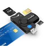 Smart Card Reader 4 in 1 USB SIM Card Adapter Identiv Credit ID CAC Card... - £27.46 GBP