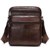 Men&#39;s Bag Male Leather Party Bag for Man Mens Shoulder Bag Shoulder Bag Genuine  - £27.63 GBP