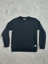 Kuegou Men&#39;s Long Sleeve Black Sweatshirt LARGE Men&#39;s Shirt Hoodie - £15.41 GBP