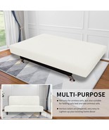 Easy-going 1 Piece Stretch Slipcover for Futon Snow White Stretch New - €21,45 EUR