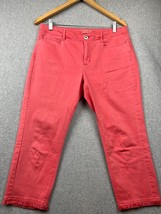 J. Jill Authentic Fit Cropped Stretch Denim Jeans Womens Petite Size 10 Raw Hem - £25.04 GBP