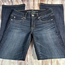 American Eagle FAVORITE BOYFRIEND Size 6 Short Low Rise Jeans Denim Pant... - £22.41 GBP