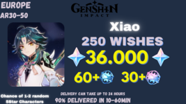 Genshin Impact | Xiao, 36000 GEMS, 250+ WISHES | EUROPE-show original ti... - $35.50