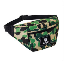 BAPE A Bathing Ape Camouflage Belt Waist Bag Large Capacity - £39.87 GBP