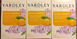 Yardley Lemon Verbena With Shea Butter &amp; Pure Citrus Oils Bar Soap 3 - 4.0 Oz - $20.55