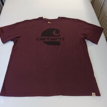 Carhartt Original Fit Men's Red Graphic Logo Short Sleeve T-Shirt Size 2XL image 12