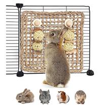 Rabbit Chew Toy Natural Pet Molar Toy Climbing Net For Parrot Chinchilla Hamster - £19.94 GBP