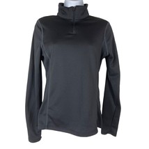 Spyder Womens 1/4 Zip Pullover Athletic Shirt Size Small Black - £17.06 GBP
