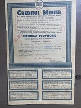 Old Document Romania Provisional Certificate WWII 1945 - $18.50