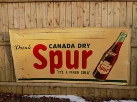 Vintage Canada Dry Spur Soda 6 Foot Sign - $10,946.53 MXN