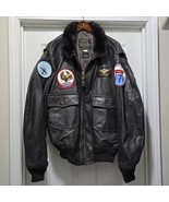 Vintage Sporty&#39;s Pilot Shop USA TYPE G-1 Leather Flight Jacket Jacket Me... - $513.54 CAD