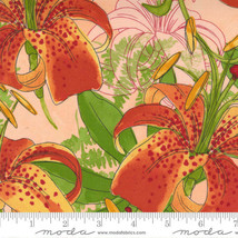 Moda Carolina Lilies Peach 48700 14 Quilt Fabric By The Yard - Robin Pickens - £8.88 GBP
