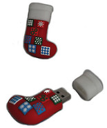 Christmas Quilted Stocking Novelty 2GB USB Drive - $6.95