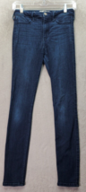 Hollister Jegging Jeans Junior Size 3 Blue Denim Flat Front Skinny Leg High Rise - £14.52 GBP