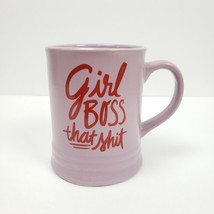 Girl Boss that *hit Pink Purple Mug Ceramic Coffee Cup Hot Chocolate Tea 13.5 Oz - £14.79 GBP